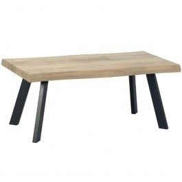 Coffee Table Brick-Urban 04-0594 110x60x45cm Natural-Black NATURAL