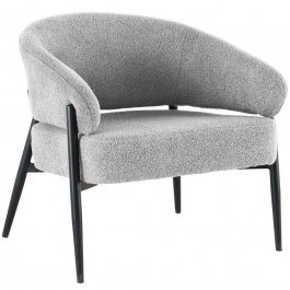 Armchair Curls Moritz 01-3373 73x72x75cm Grey-Black GREY