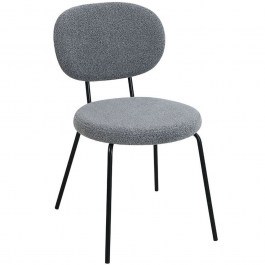 Chair Curls Amelia 03-0955 44x58x80cm Dark Grey-Black DARK GREY