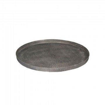 Decorative Round Tray Andros Round 1 023926 Φ30x3cm White Washed