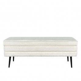 Σκαμπό Slices 16-0801 Με Αποθηκευτικό Χώρο 110x40x44 White WHITE