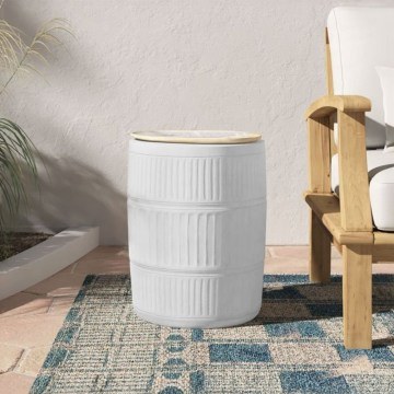 Τραπεζάκι Σαλονιού Βοηθητικό Geometrical 1 38x38x47 White