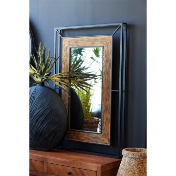 Καθρέπτης Mistras 11-0548 80x120cm Natural-Black