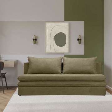 Καναπές-Κρεβάτι Girasole 71-0228 Τριθέσιος 200x87x90cm Khaki