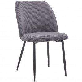 Muse Chair 03-1199 50x62x84cm Black-Grey BLACK-GREY