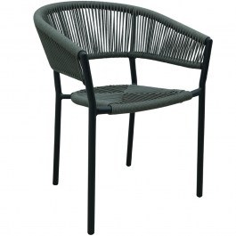 Stackable Armchair Breeze 22-0298 56x60x78cm Grey GREY