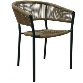 Breeze Stackable Armchair 22-0296 56x60x78cm Black-Walnut WALNUT