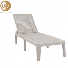 Sunbed Seagull 22-0300 191x55x29cm Light Grey LIGHT GREY