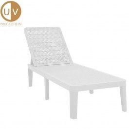 Sunbed Seagull 22-0301 191x55x29cm White WHITE