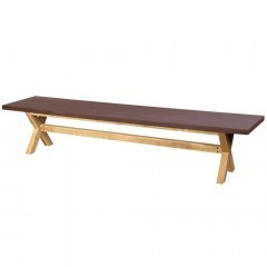 Bench Pompei 22-0232 200x40x43.5cm Natural-Red