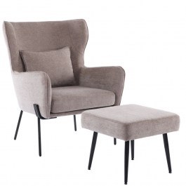 Chillout Armchair 01-3541 84x74x97.5cm Light Brown-Black LIGHT BROWN