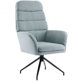 Swivel Armchair Girar 01-3537 70x69.5x113cm Black-Mint MINT