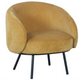 Armchair Malu 01-3232 74x68x74cm Yellow-Black YELLOW