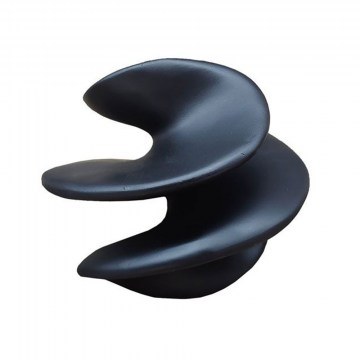 Διακοσμητικό Επιτραπέζιο Κόμπος Renish 031107 14x14x12cm Black