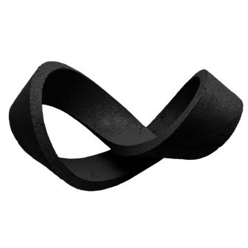 Διακοσμητικό Επιτραπέζιο Κόμπος Lacing 031105 30x17x17cm Black