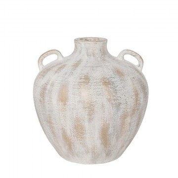 Vase Kea 031623 40x40x40cm White-Gold
