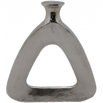 Βάζο Abstract Triagnle 029017 33x5x38cm Nickel
