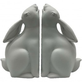 Βιβλιοστάτες Bun Bun (Σετ 2Τμχ) 031118 22x9x18cm White WHITE
