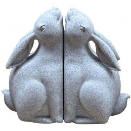 Βιβλιοστάτες Bun Bun (Σετ 2Τμχ) 031119 22x9x18cm Beige BEIGE