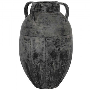 Vase Lava 031641 30x30x50cm Black-Grey