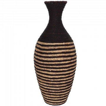 Βάζο Nubia 031701 25x25x69cm Natural-Black