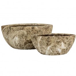 Κασπώ Nanga (Σετ 2Τμχ) 032406 46x22x20/35,5x16x14,5cm Beige-Brown BEIGE-BROWN