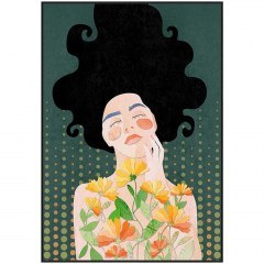 Πίνακας Καμβάς Botanical Lady 029759 50x3x70cm Multi