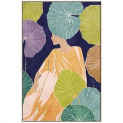 Πίνακας Καμβάς Flower Lady 030528 60x5x90cm Multi