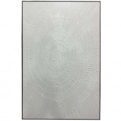 Πίνακας Καμβάς White Fingerprints 030067 80x4x120cm White