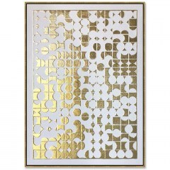 Πίνακας Καμβάς Gold Heaven 030457 90x4x120cm Gold-White
