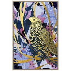 Canvas Painting Tropical Parrot 029763 83x4x123cm Multi