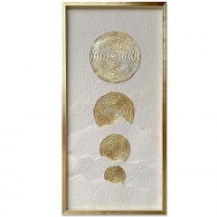 Painting Pure Bliss 030459 50x3x100cm White-Gold