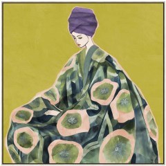 Πίνακας Καμβάς Floral Lady 030523 80x5x80cm Multi