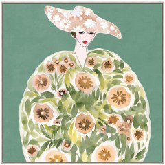 Πίνακας Καμβάς Floral Lady 030524 80x5x80cm Multi