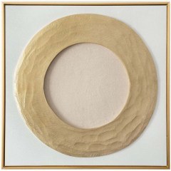 Canvas Painting Ambitius 030510 80x5x80cm White-Gold