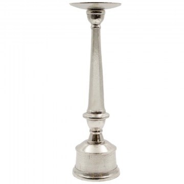 Κηροπήγιο Pillar 013728 17x17x59cm Silver
