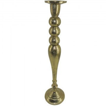 Candlestick Dazzle 022665 15x15x61cm Gold