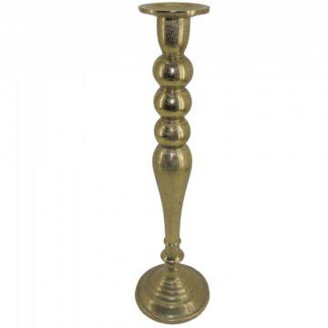 Candlestick Dazzle 022666 15x15x53cm Gold
