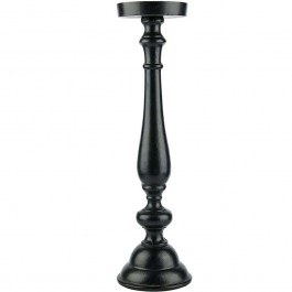 Κηροπήγιο Ionas 026002 18x18x74cm Black BLACK
