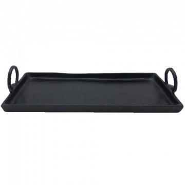Διακοσμητικός Δίσκος Angolo 028998 50x19x3cm Black