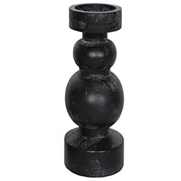 Κηροπήγιο Pierre 027250 13x13x20cm Black