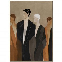 Κάδρο Human Flow 033077 80x4x120cm Multi