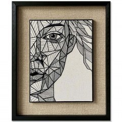 Frame Linear Geometry 030466 60x4x70cm Multi