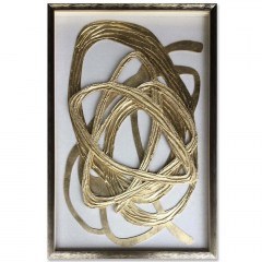 Κάδρο Wild Soul 030461 60x4x90cm White-Gold