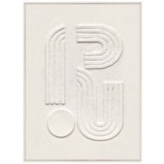 Κάδρο Curva 033167 70x3,8x90cm Beige