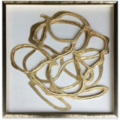 Κάδρο Wild Soul 030463 80x4x80cm White-Gold