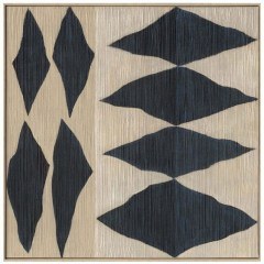 Πίνακας Καμβάς Shaye 031414 100x5x100cm Blue-Beige