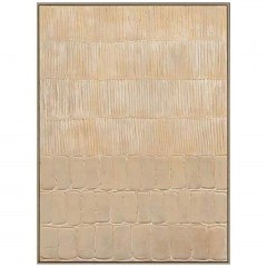Πίνακας Καμβάς Zeb 031421 90x5x120cm Beige