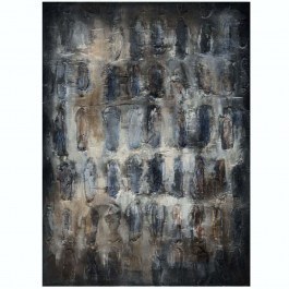 Πίνακας Καμβάς Terryn 031416 90x4x120cm Multi-Blue MULTI-BLUE