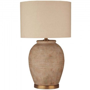 Table Lamp Kenna 030642 41x41x68cm Ε27 40W Brown-Beige